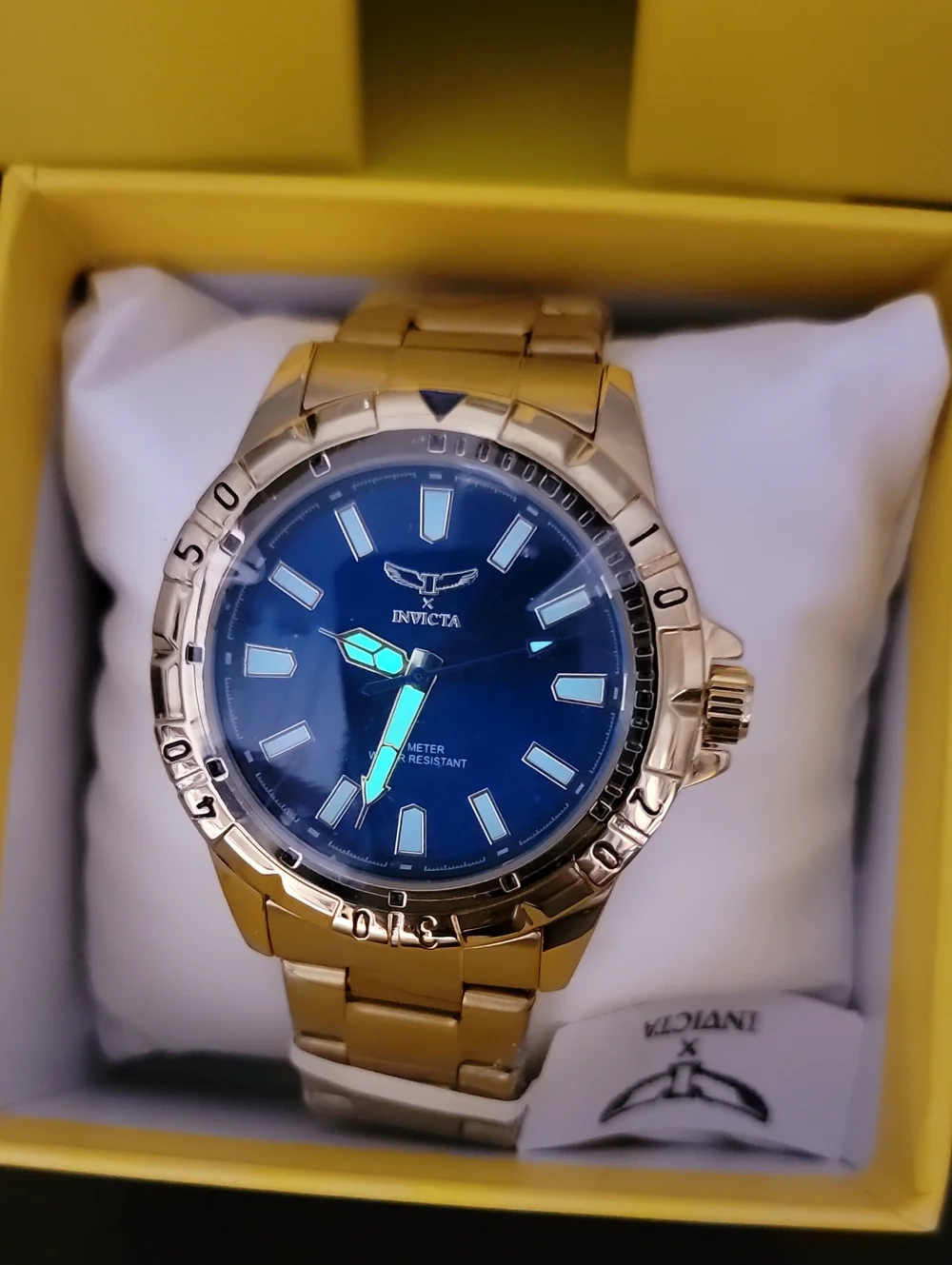 NEW ⌚️ Invicta Specialty I by Invicta Men's Blue Sunray Gold Watch - 42mm 69033